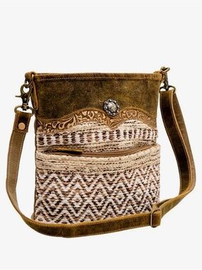 Myra Bag Hispad Boho Leather Crossbody Bag Purse Handbag